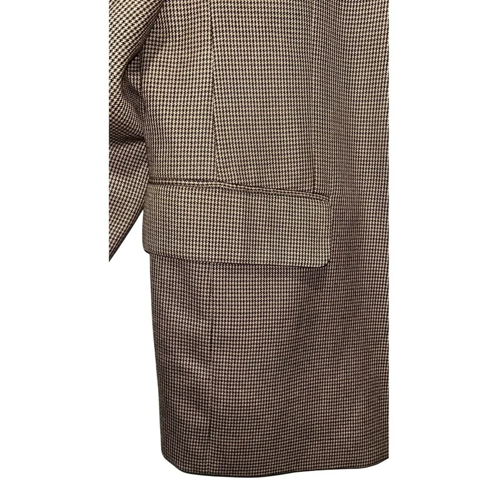 Jos. A. Bank Signature Collection Mens 42SH‎ Brown Houndstooth Wool Blazer Coat